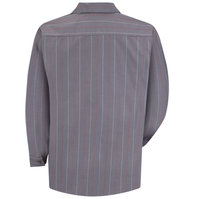 Men's Long Sleeve Industrial Stripe Work Shirt