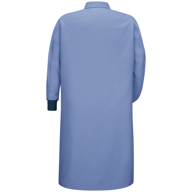 Gripper-Front Spun Polyester Pocketless Butcher Coat&nbsp;with Knit Cuffs image number 2