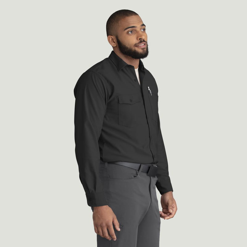 Men's Cooling Long Sleeve Work Shirt image number 4