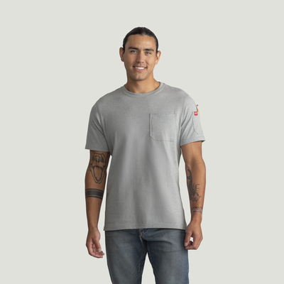 Men's Heavyweight Cotton Short Sleeve Pocket T-Shirt
