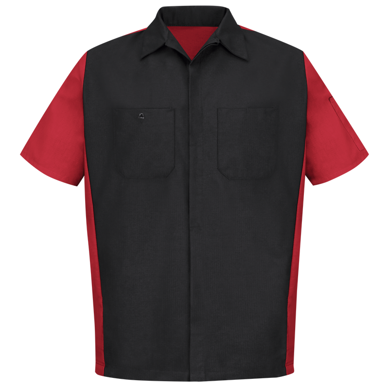 Men's Short Sleeve Two-Tone Crew Shirt image number 2