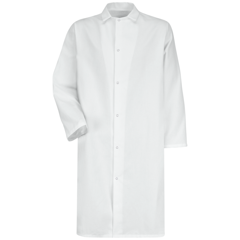 Gripper-Front Butcher Frock without Pockets image number 1