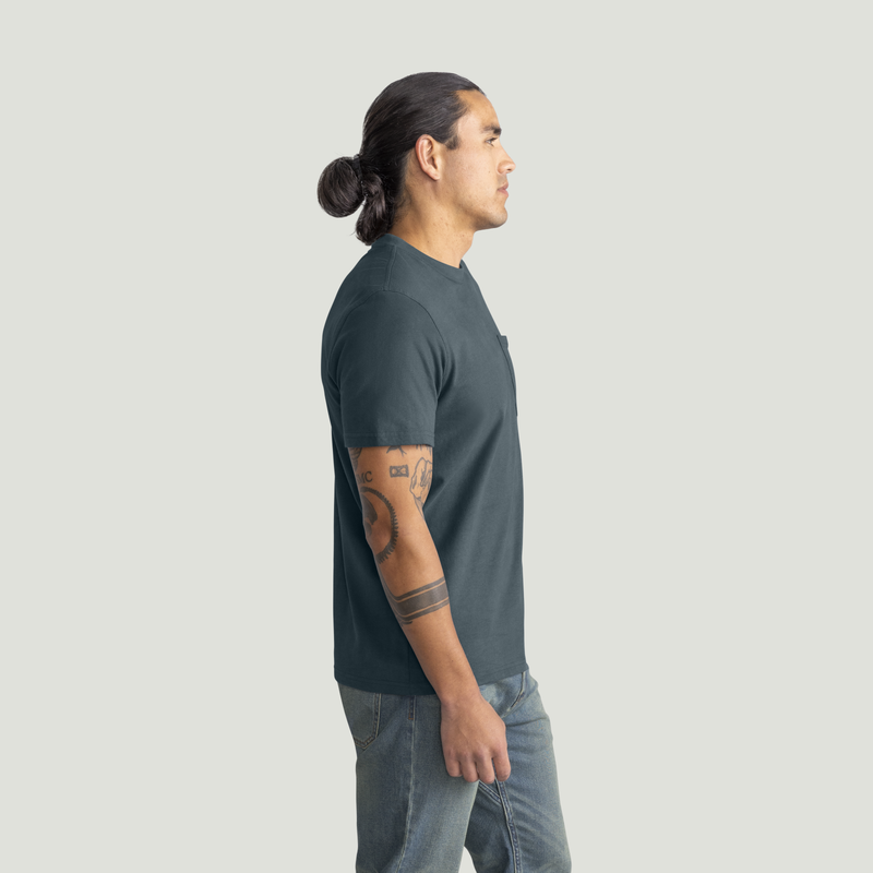 Men's Heavyweight Cotton Short Sleeve Pocket T-Shirt image number 4