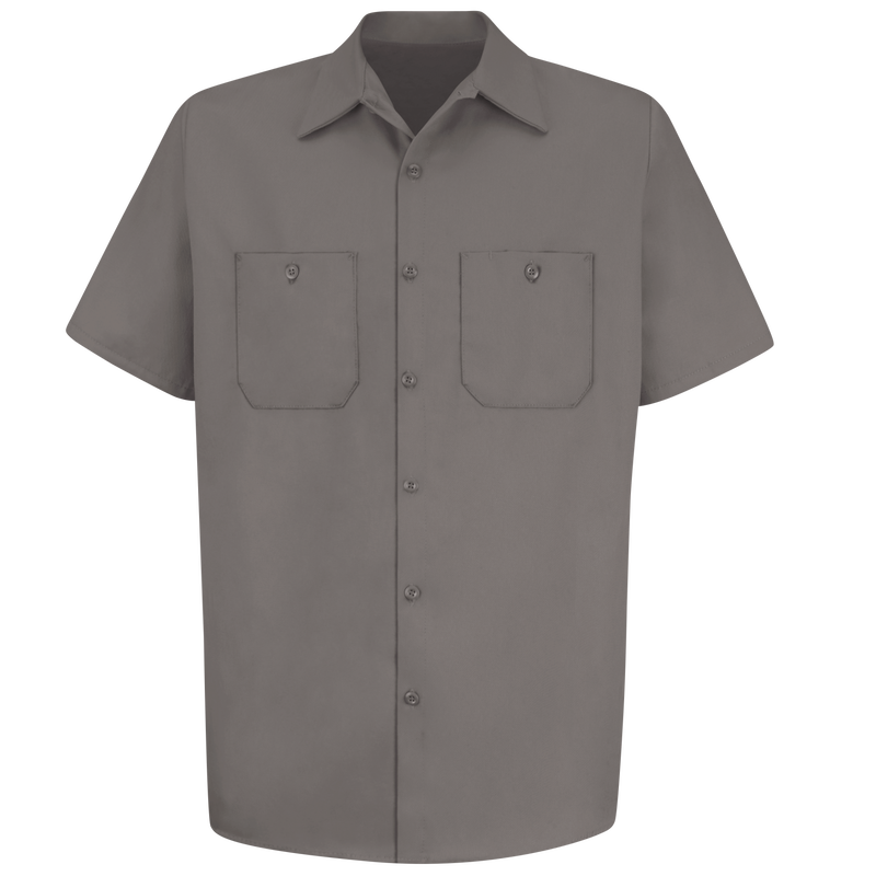Men's Short Sleeve Wrinkle-Resistant Cotton Work&nbsp;Shirt image number 1