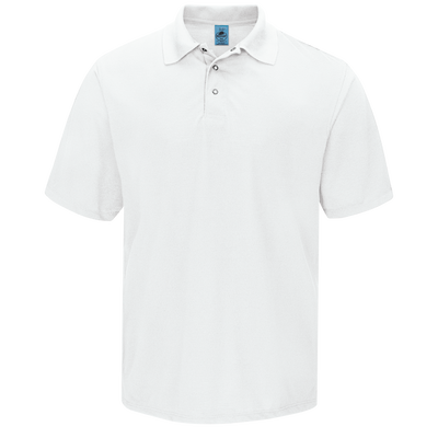 Men's Short Sleeve Spun Polyester Gripper-Front Polo