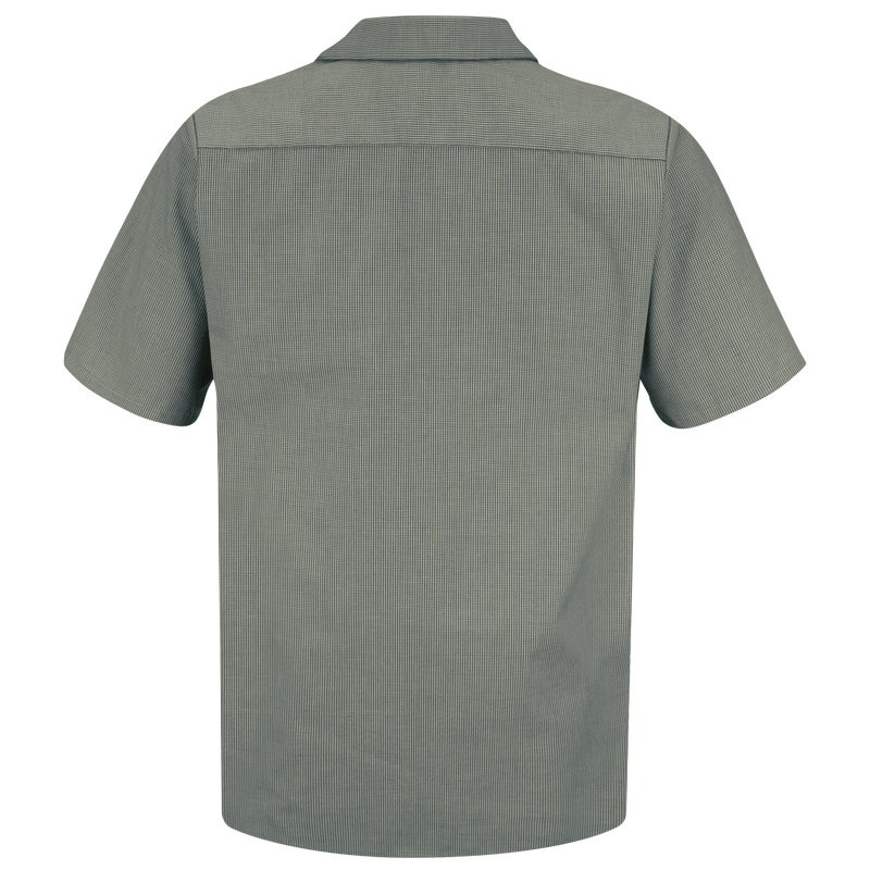 Men's Short Sleeve Microcheck Uniform Shirt image number 1