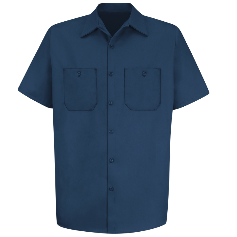 Men's Short Sleeve Wrinkle-Resistant Cotton Work&nbsp;Shirt image number 1