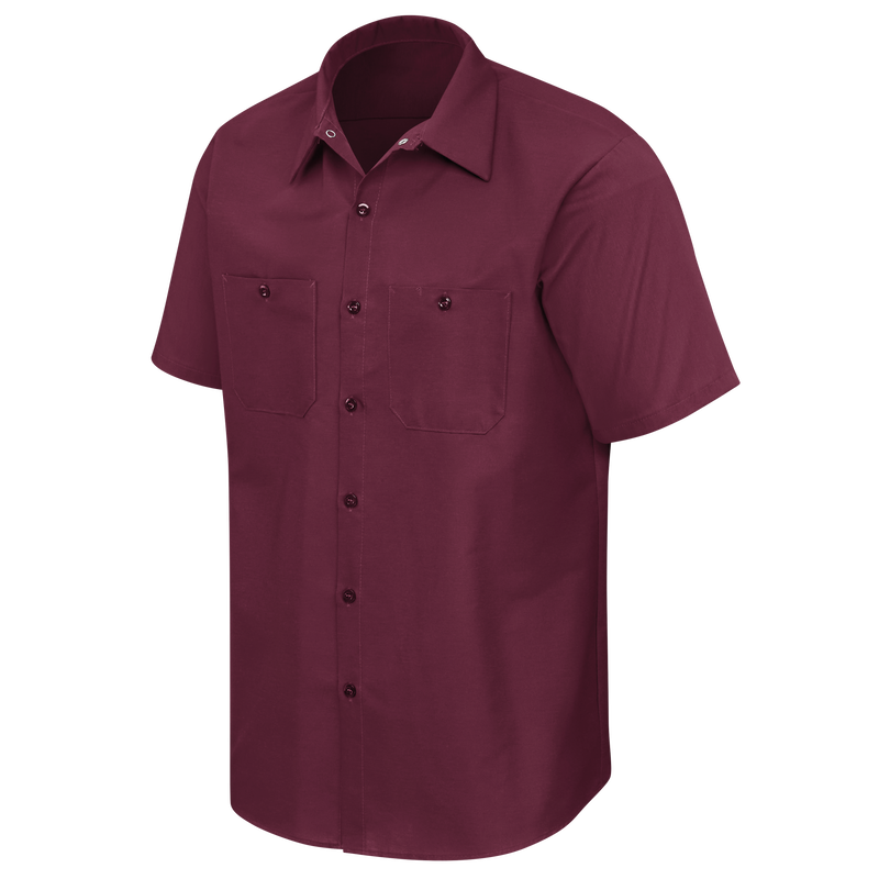 Men's Short Sleeve Industrial Work Shirt image number 8