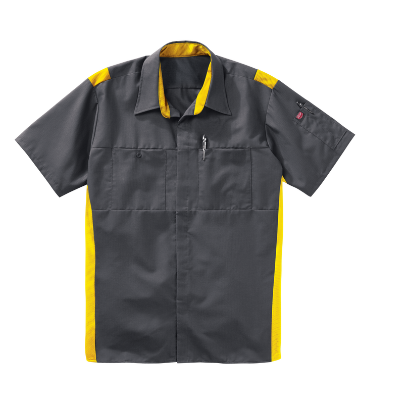 Men's Short Sleeve Performance Plus Shop Shirt With Oilblok Technology image number 5