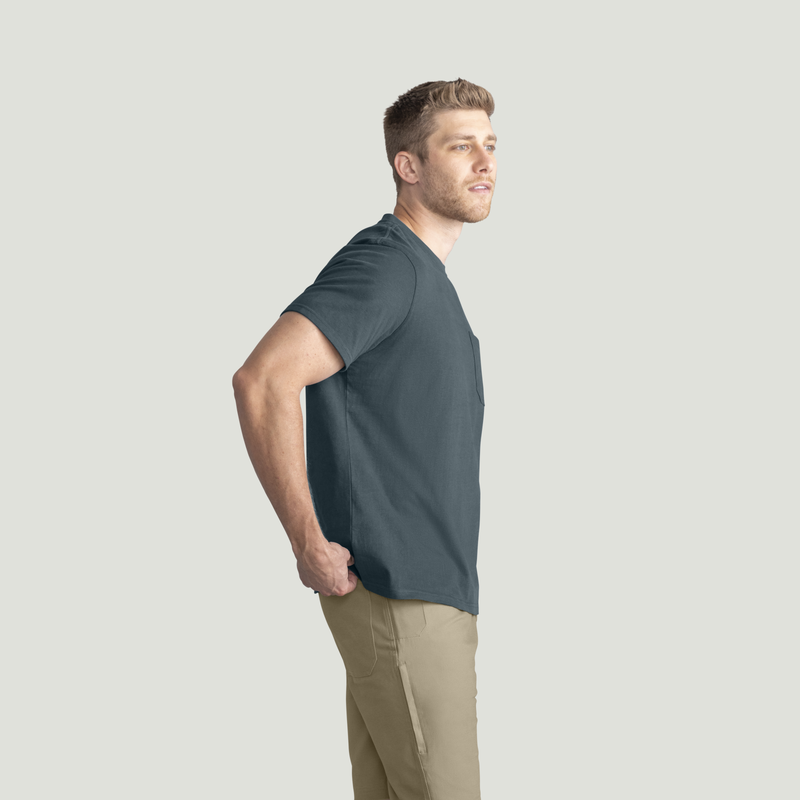 Men's Heavyweight Cotton Short Sleeve Pocket T-Shirt image number 8