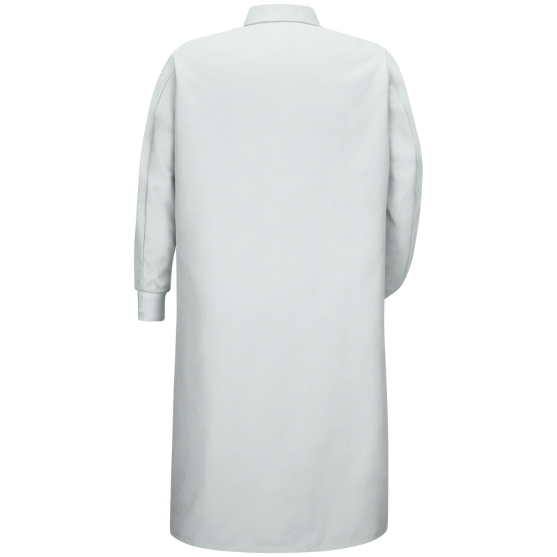 Gripper-Front Spun Polyester Pocketless Butcher Coat&nbsp;with Knit Cuffs image number 2