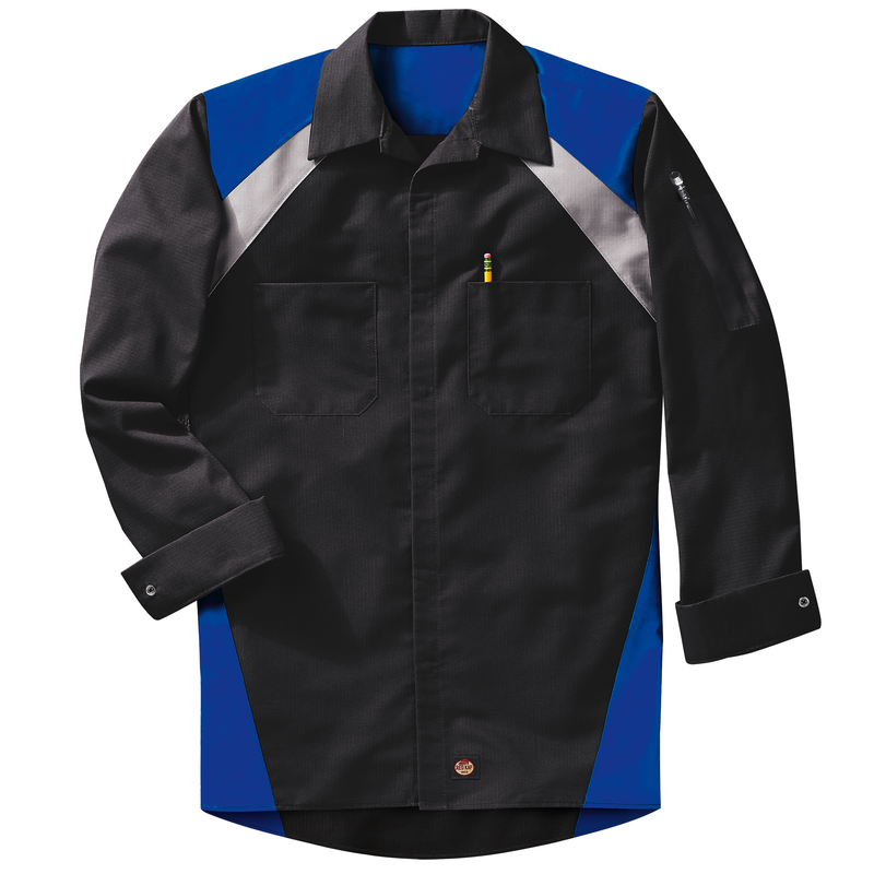 Men's Long Sleeve Tri-Color Shop Shirt image number 5