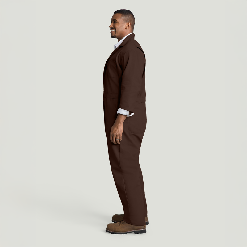 Twill Action Back Coverall with Chest Pockets image number 5