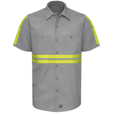 Short Sleeve Enhanced Visibility Industrial&nbsp;Work Shirt