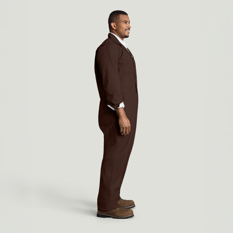 Twill Action Back Coverall with Chest Pockets image number 6