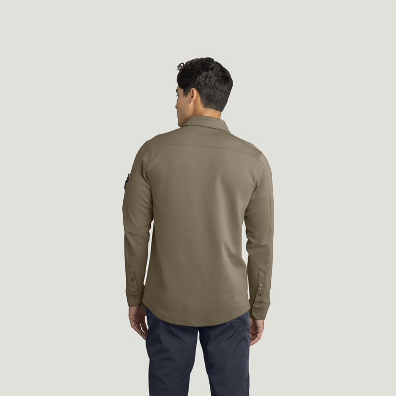Men's Snap Front Jersey Long Sleeve Work Shirt image number 2