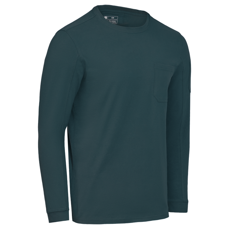 Men's Heavyweight Long Sleeve Cotton Pocket T-Shirt image number 11
