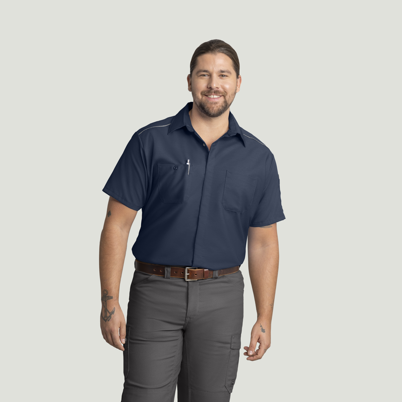 Men's Short Sleeve Pro Airflow Work Shirt image number 4