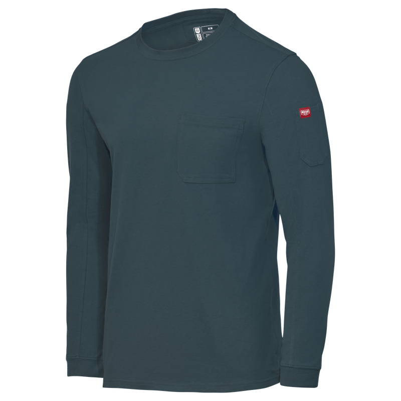 Men's Heavyweight Long Sleeve Cotton Pocket T-Shirt image number 12