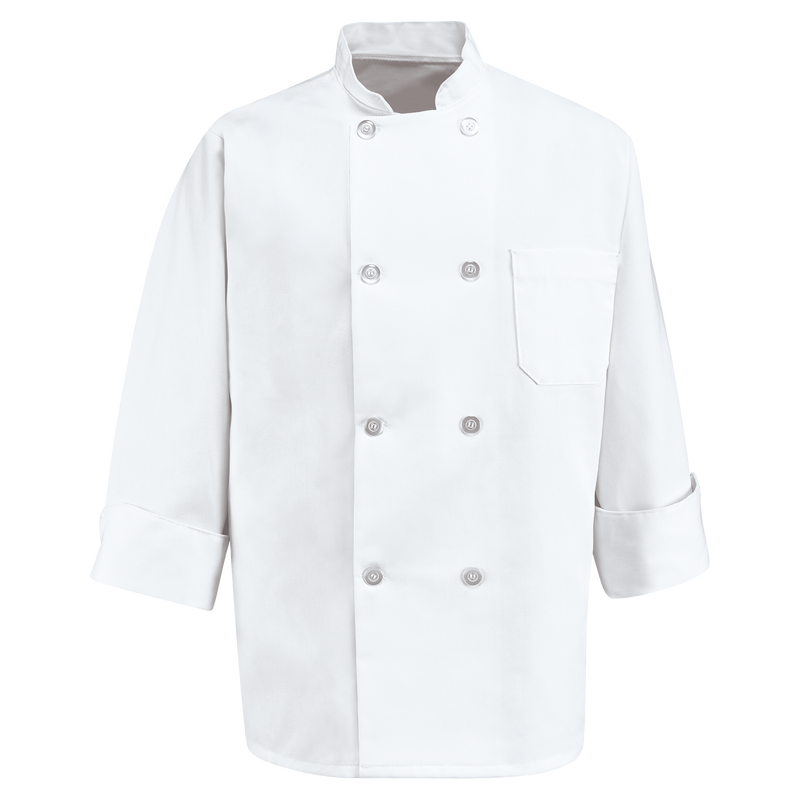 Eight Pearl Button Chef Coat image number 1