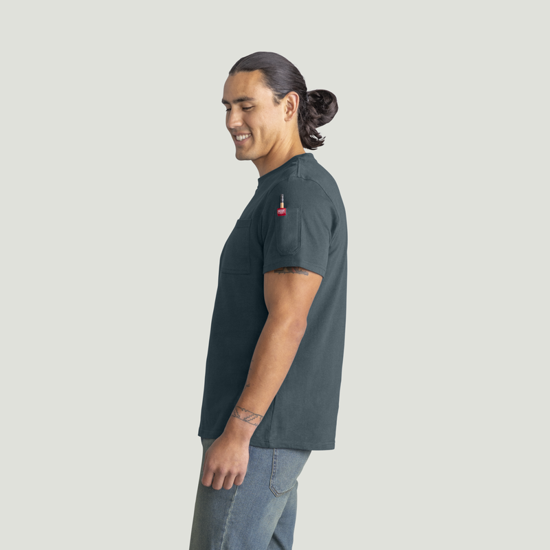 Men's Heavyweight Cotton Short Sleeve Pocket T-Shirt image number 3