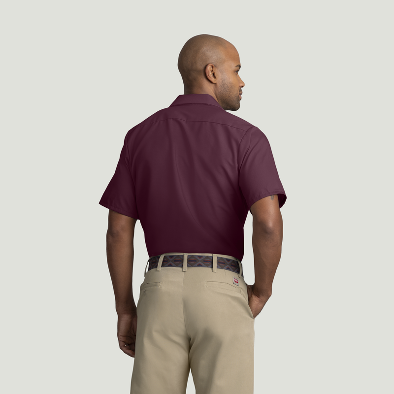 Men's Short Sleeve Industrial Work Shirt image number 2