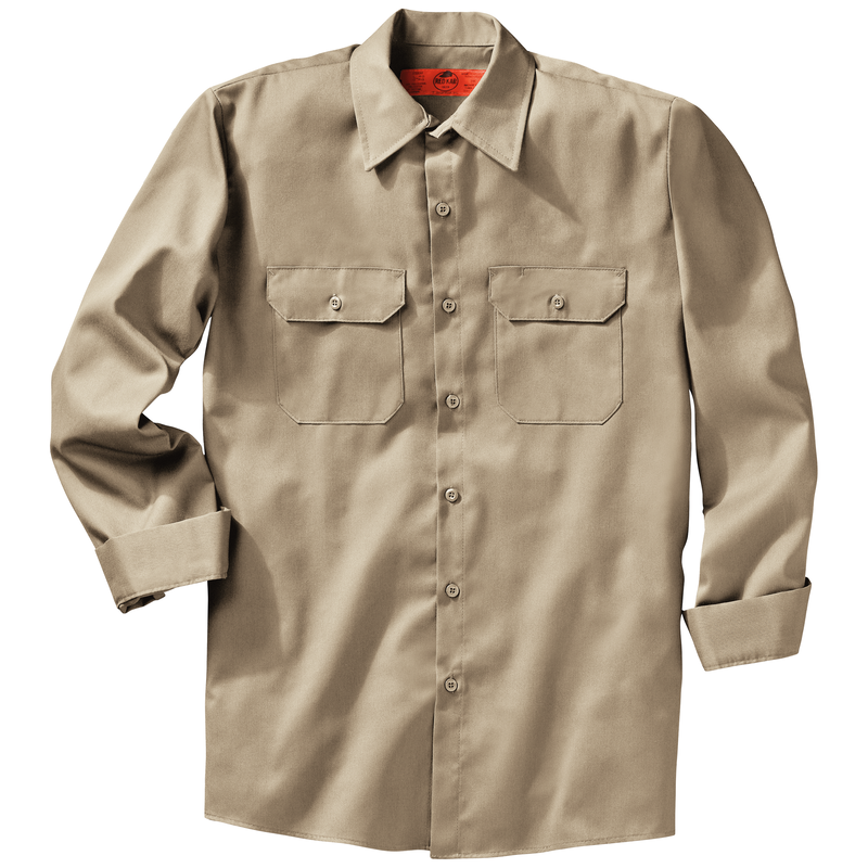 Men's Long Sleeve Utility Uniform Shirt image number 3