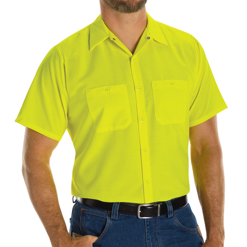 Short Sleeve Enhanced Visibility Ripstop Work Shirt image number 2