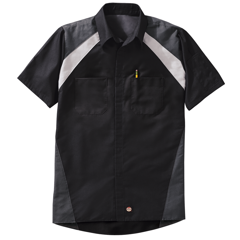 Men's Short Sleeve Tri-Color Shop Shirt image number 8