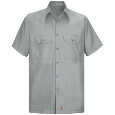 Men's Short Sleeve Solid Rip Stop Shirt