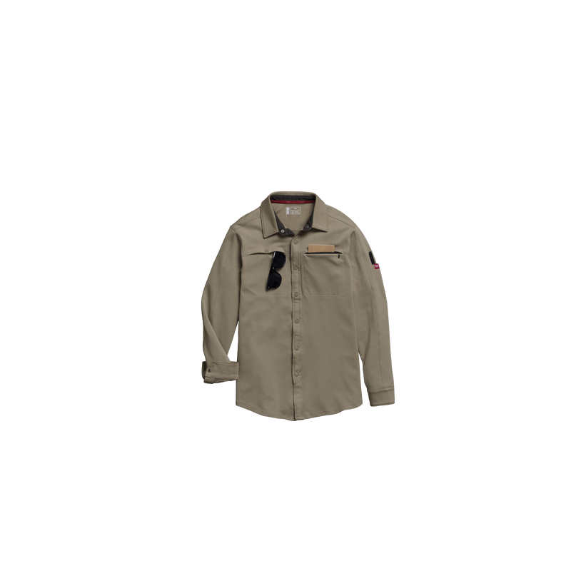 Men's Snap Front Jersey Long Sleeve Work Shirt image number 18