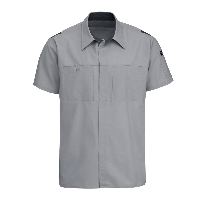 Men's Short Sleeve Performance Plus Shop Shirt With Oilblok Technology image number 1