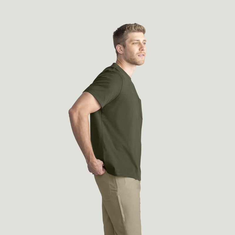 Men's Heavyweight Cotton Short Sleeve Pocket T-Shirt image number 8