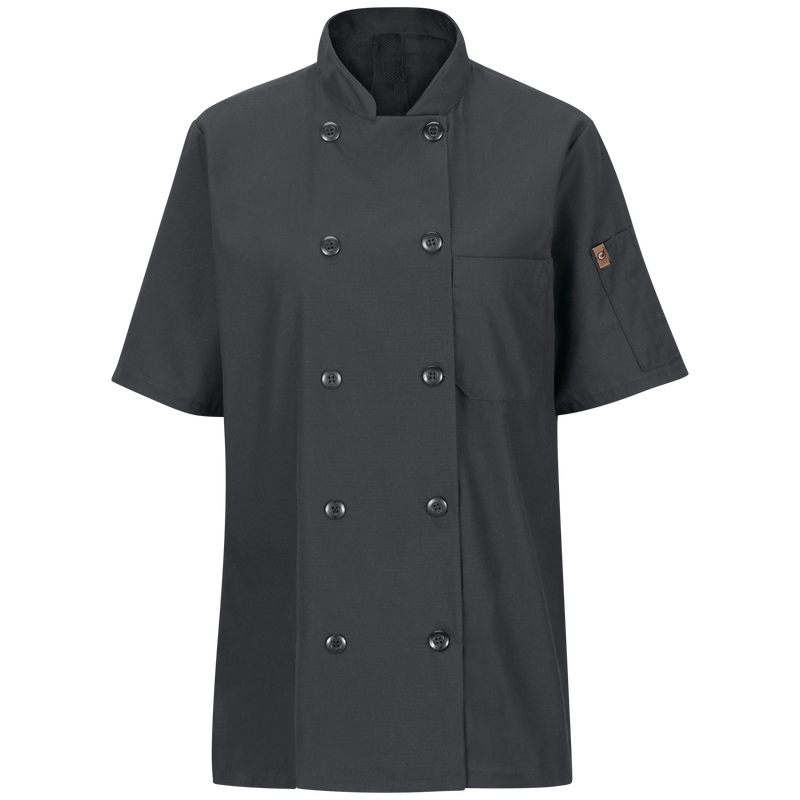 Women's Short Sleeve Chef Coat with OilBlok + MIMIX&reg; image number 1