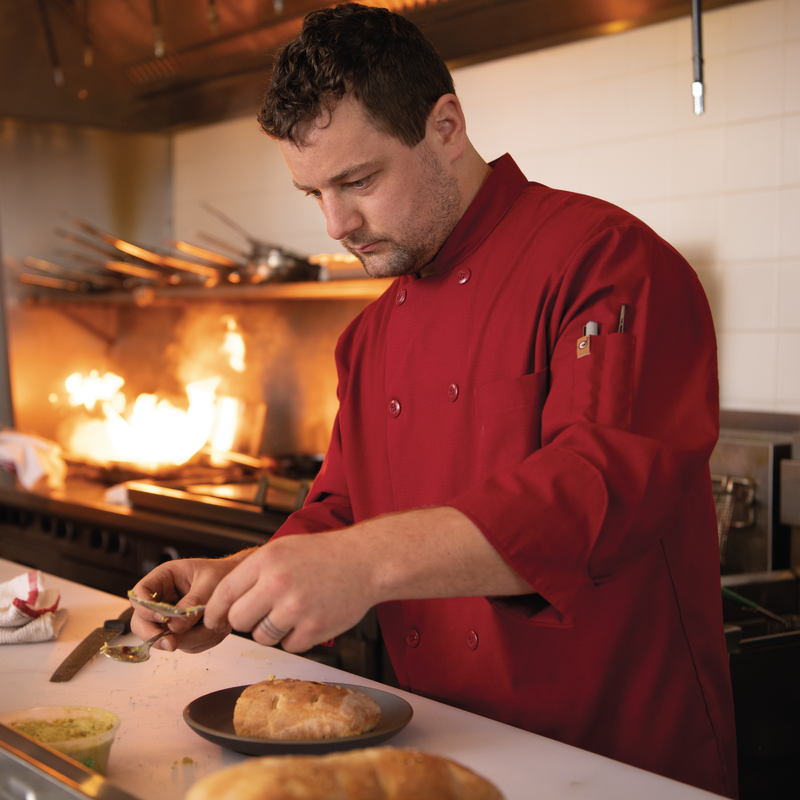 Men's Chef Coat with OilBlok + MIMIX&reg; image number 5