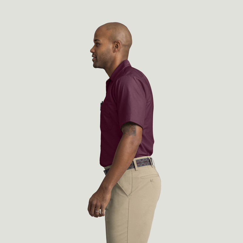 Men's Short Sleeve Industrial Work Shirt image number 3