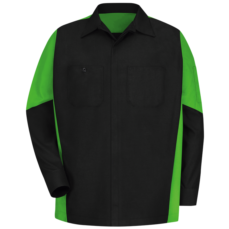 Men's Long Sleeve Two-Tone Crew Shirt image number 1
