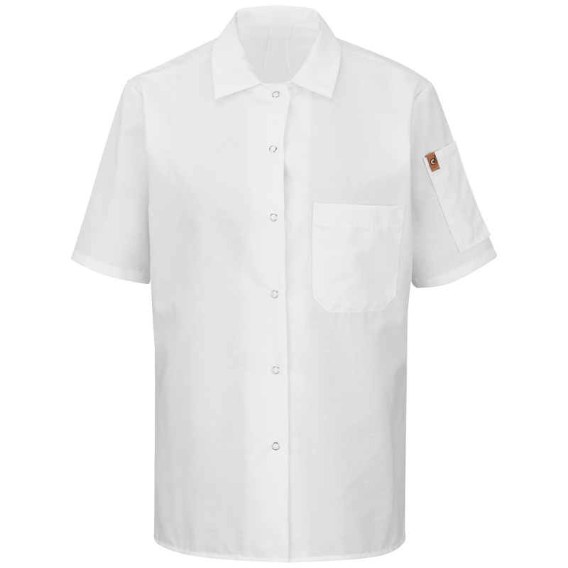 Women's Short Sleeve Cook Shirt with OilBlok + MIMIX&reg; image number 1