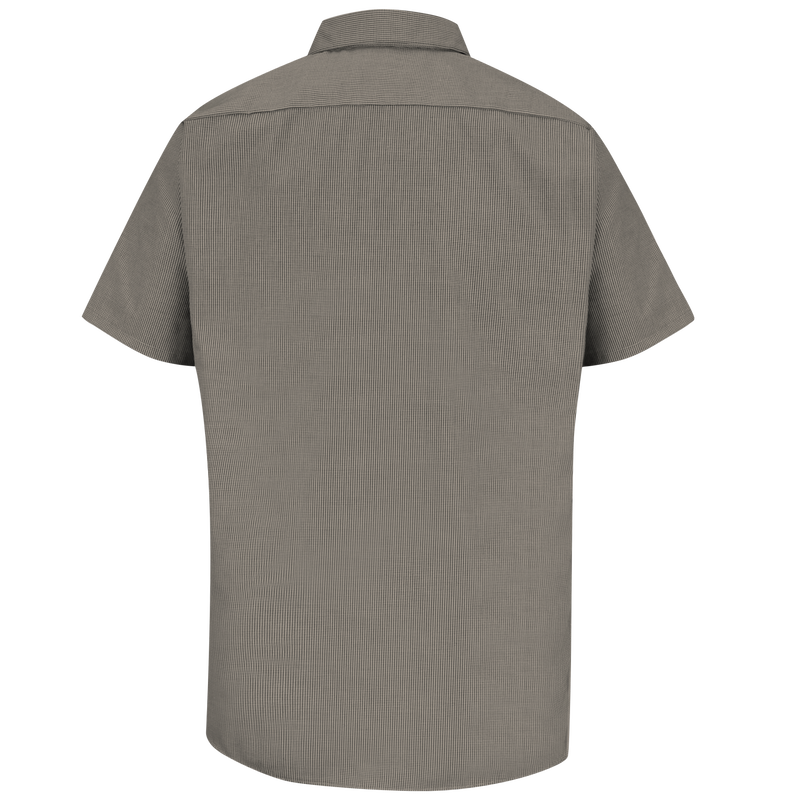 Men's Short Sleeve Microcheck Uniform Shirt image number 1