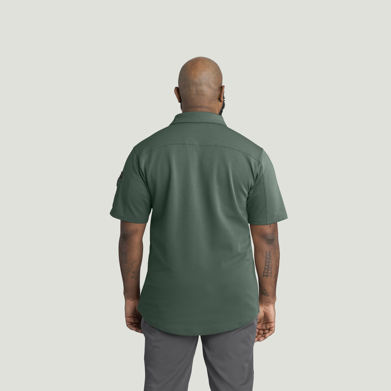 Men's Snap Front Jersey Short Sleeve Work Shirt image number 2