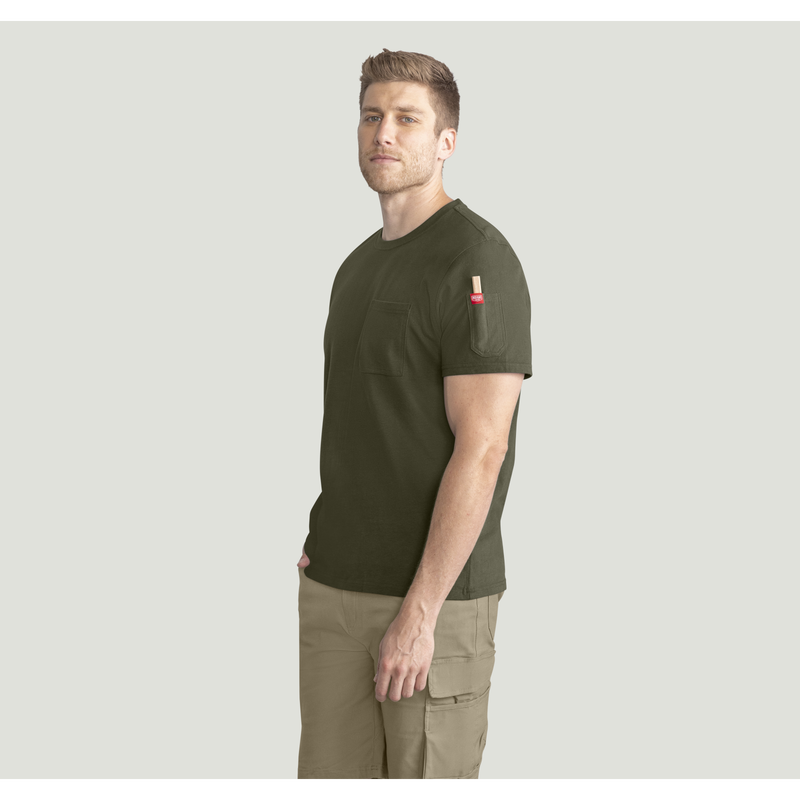 Men's Heavyweight Cotton Short Sleeve Pocket T-Shirt image number 7