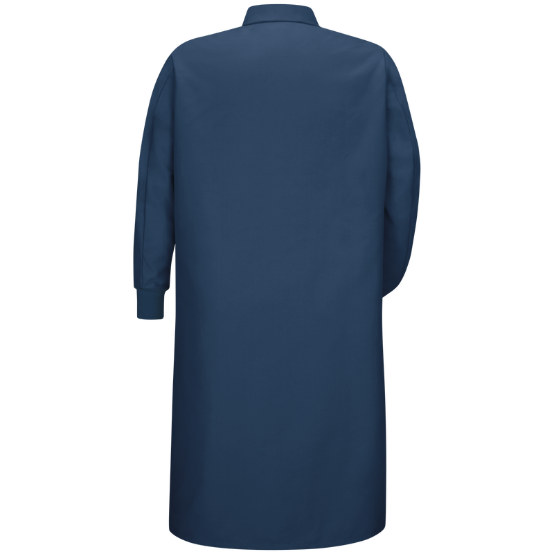 Gripper-Front Spun Polyester Pocketless Butcher Coat&nbsp;with Knit Cuffs image number 2