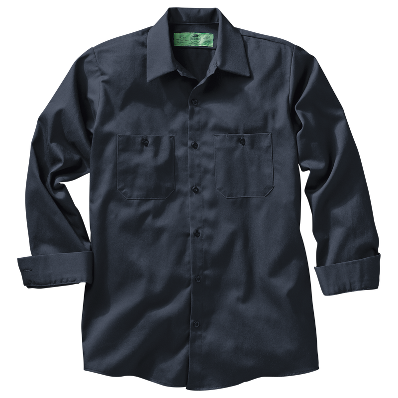 Men's Long Sleeve Wrinkle-Resistant Cotton Work&nbsp;Shirt image number 11