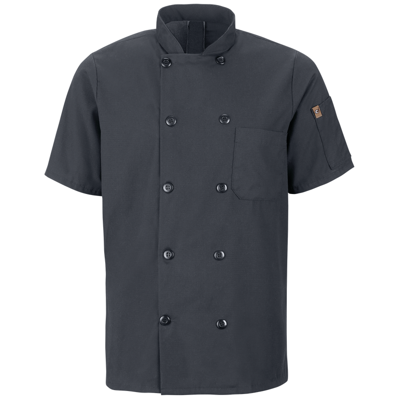 Men's Short Sleeve Chef Coat with OilBlok + MIMIX&reg; image number 1