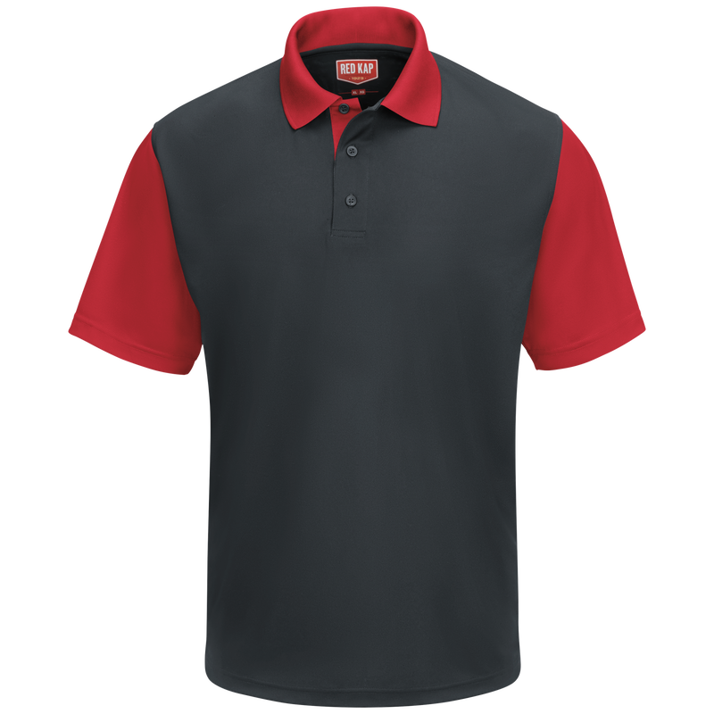 Men's Short Sleeve Performance Knit&reg; Color-Block Polo image number 1