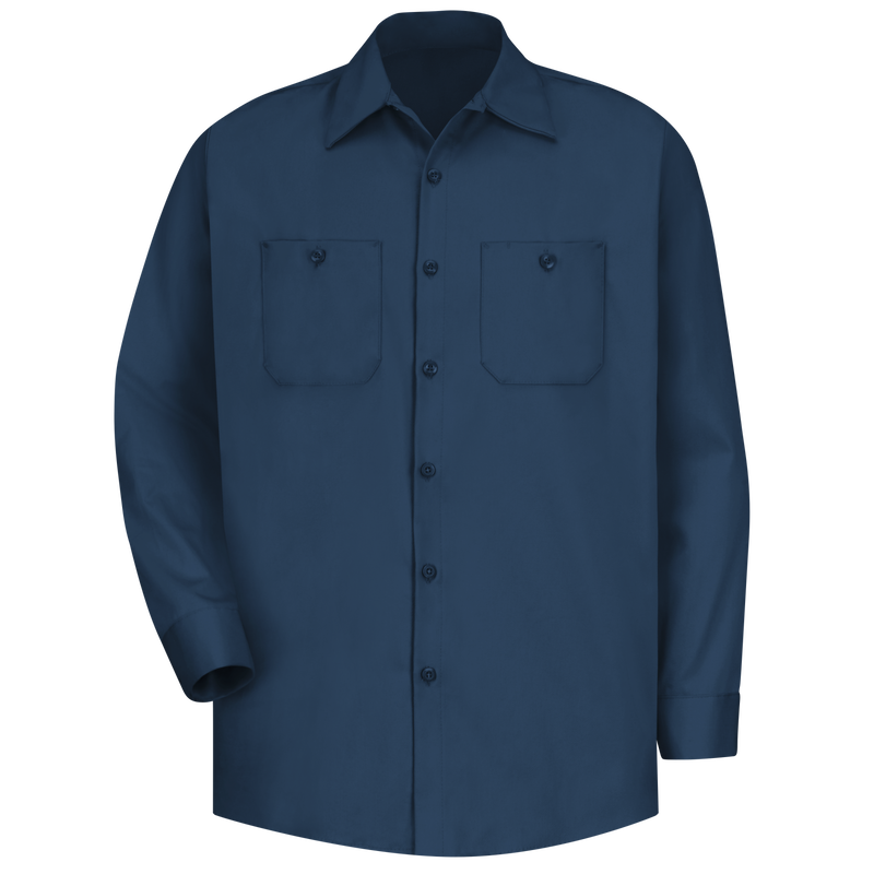 Men's Long Sleeve Wrinkle-Resistant Cotton Work&nbsp;Shirt image number 9