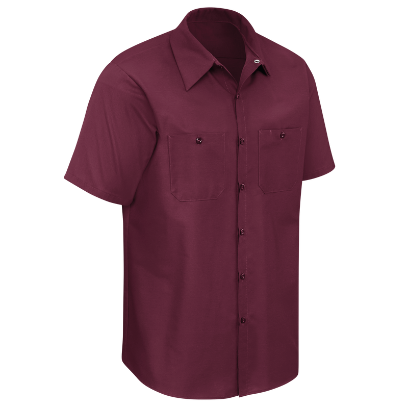 Men's Short Sleeve Industrial Work Shirt image number 7
