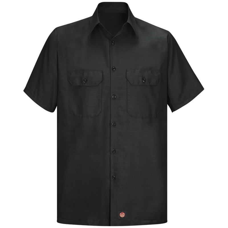 Men's Short Sleeve Solid Rip Stop Shirt image number 2