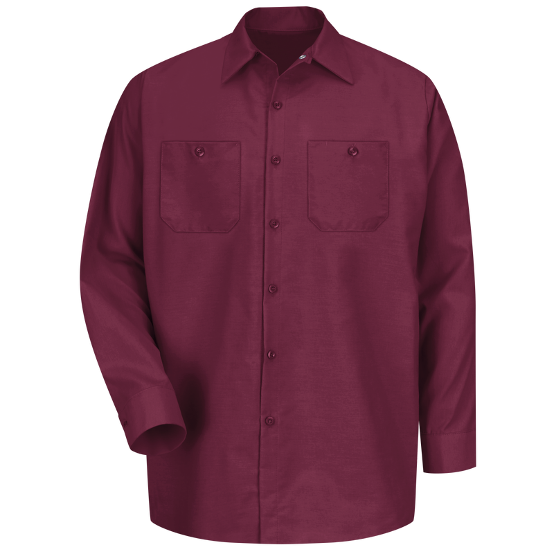 Men's Long Sleeve Industrial Work Shirt image number 1
