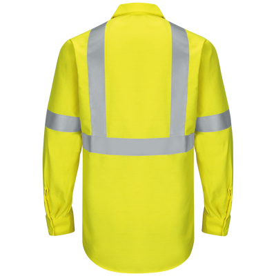 Men's Hi-Visibility Long Sleeve Ripstop Work Shirt - Type R, Class 2